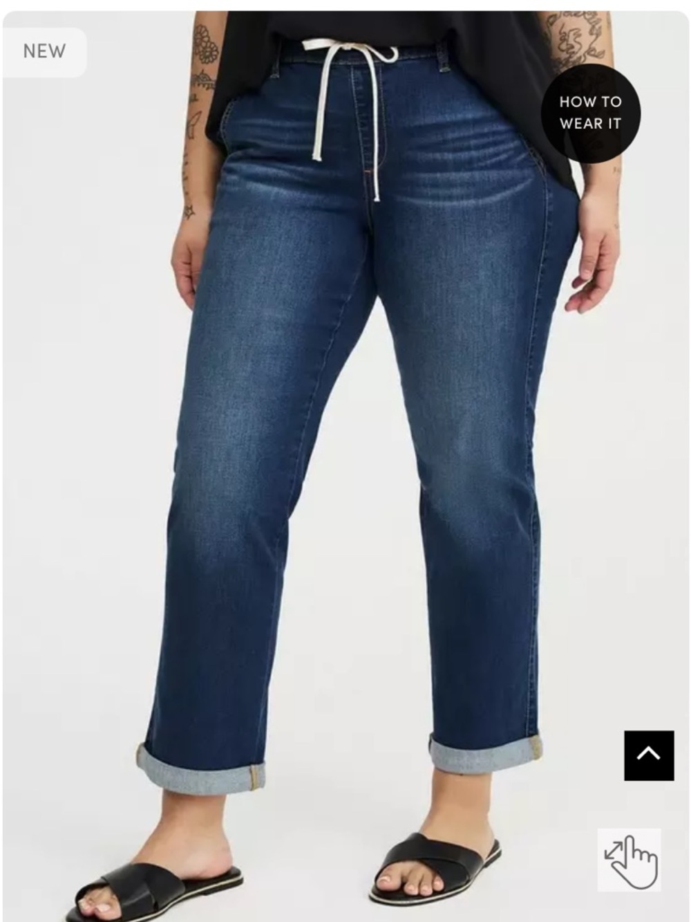torrid Dark Blue Boyfriend Jeans